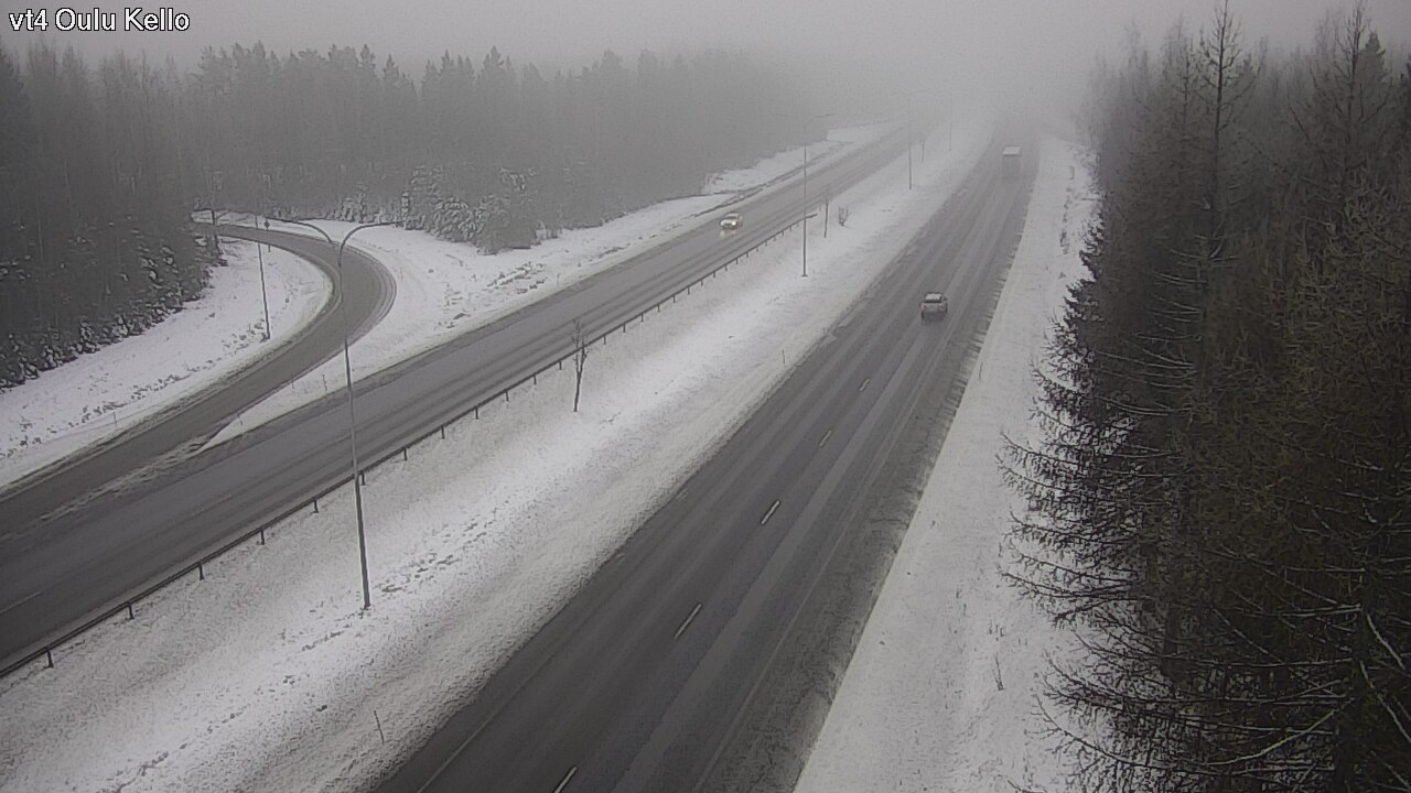 Weather Camera Image Road 4 Oulu, Kello, Oulu, Pohjois-Pohjanmaa