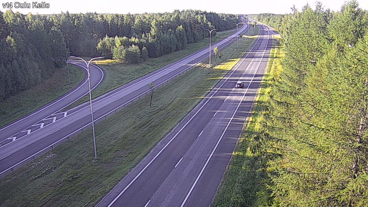 Weather Camera Image Road 4 Oulu, Kello, Oulu, Pohjois-Pohjanmaa