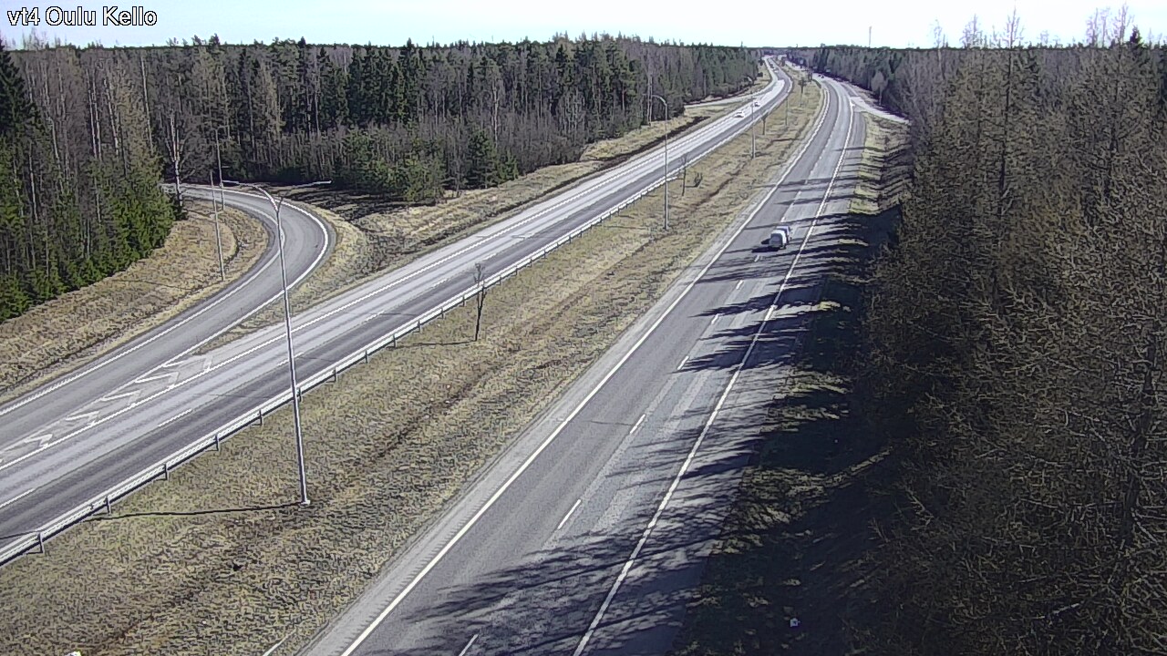 Weather Camera Image Väg 4 Uleåborg, Kello, Oulu, Pohjois-Pohjanmaa