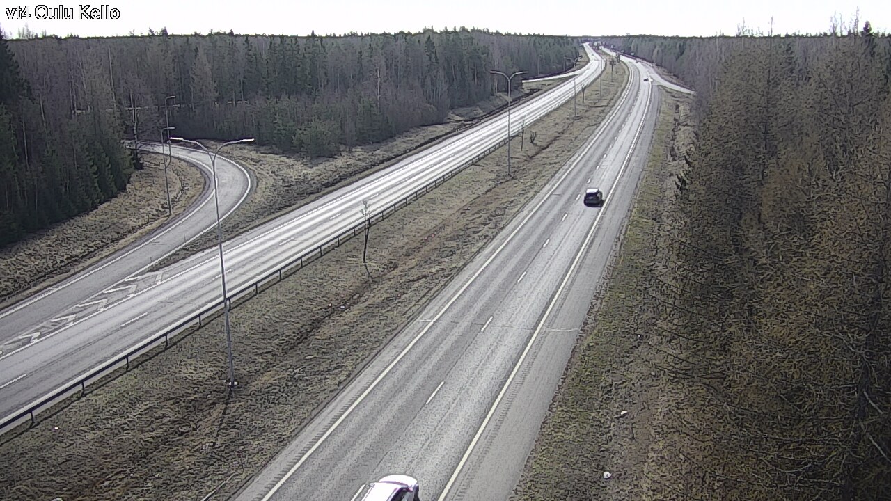 Weather Camera Image Väg 4 Uleåborg, Kello, Oulu, Pohjois-Pohjanmaa