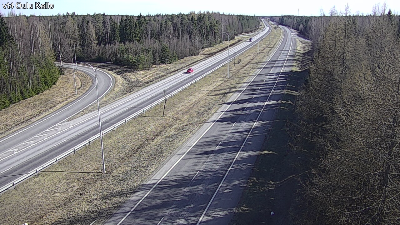 Weather Camera Image Väg 4 Uleåborg, Kello, Oulu, Pohjois-Pohjanmaa