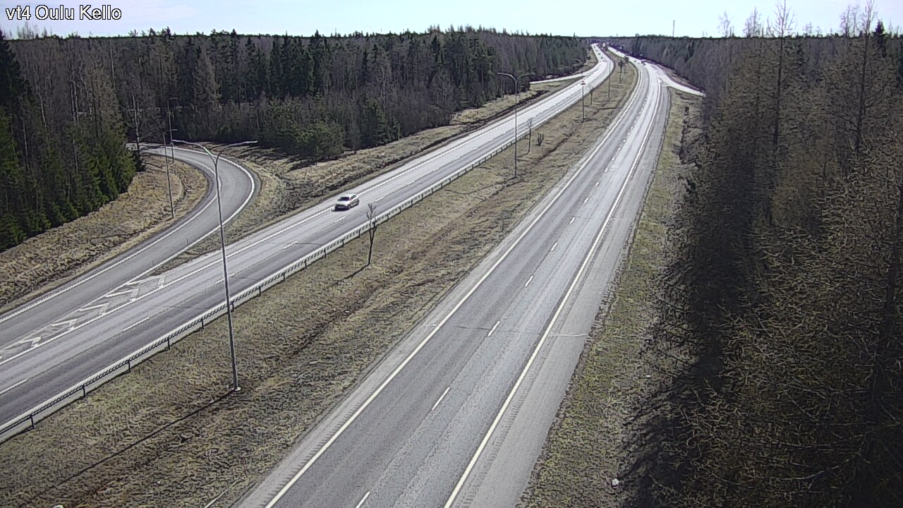 Weather Camera Image Väg 4 Uleåborg, Kello, Oulu, Pohjois-Pohjanmaa