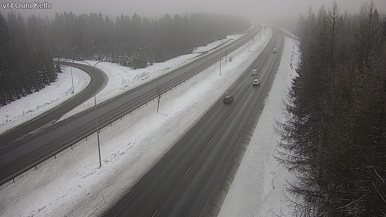 Weather Camera Image Road 4 Oulu, Kello, Oulu, Pohjois-Pohjanmaa