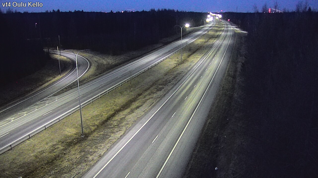 Weather Camera Image Väg 4 Uleåborg, Kello, Oulu, Pohjois-Pohjanmaa