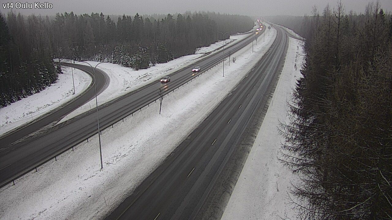Weather Camera Image Road 4 Oulu, Kello, Oulu, Pohjois-Pohjanmaa