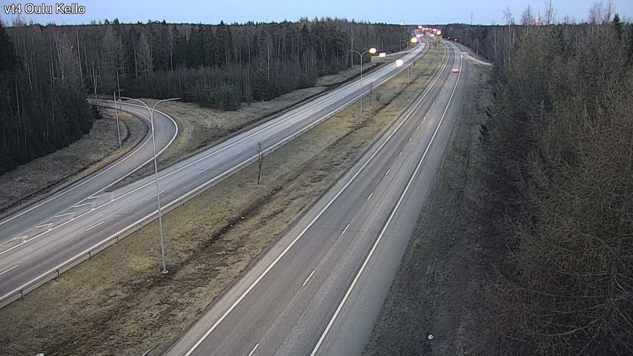 Weather Camera Image Väg 4 Uleåborg, Kello, Oulu, Pohjois-Pohjanmaa