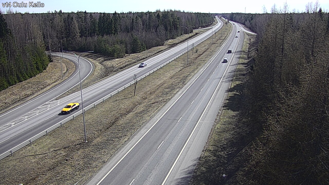 Weather Camera Image Väg 4 Uleåborg, Kello, Oulu, Pohjois-Pohjanmaa