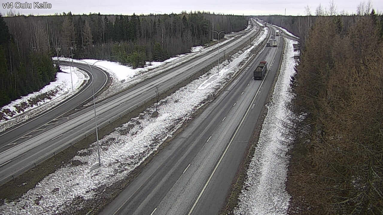 Weather Camera Image Road 4 Oulu, Kello, Oulu, Pohjois-Pohjanmaa