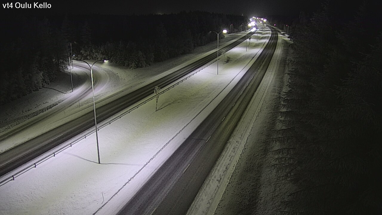 Weather Camera Image Väg 4 Uleåborg, Kello, Oulu, Pohjois-Pohjanmaa
