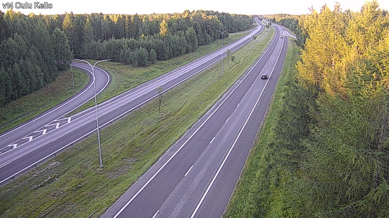 Weather Camera Image Road 4 Oulu, Kello, Oulu, Pohjois-Pohjanmaa