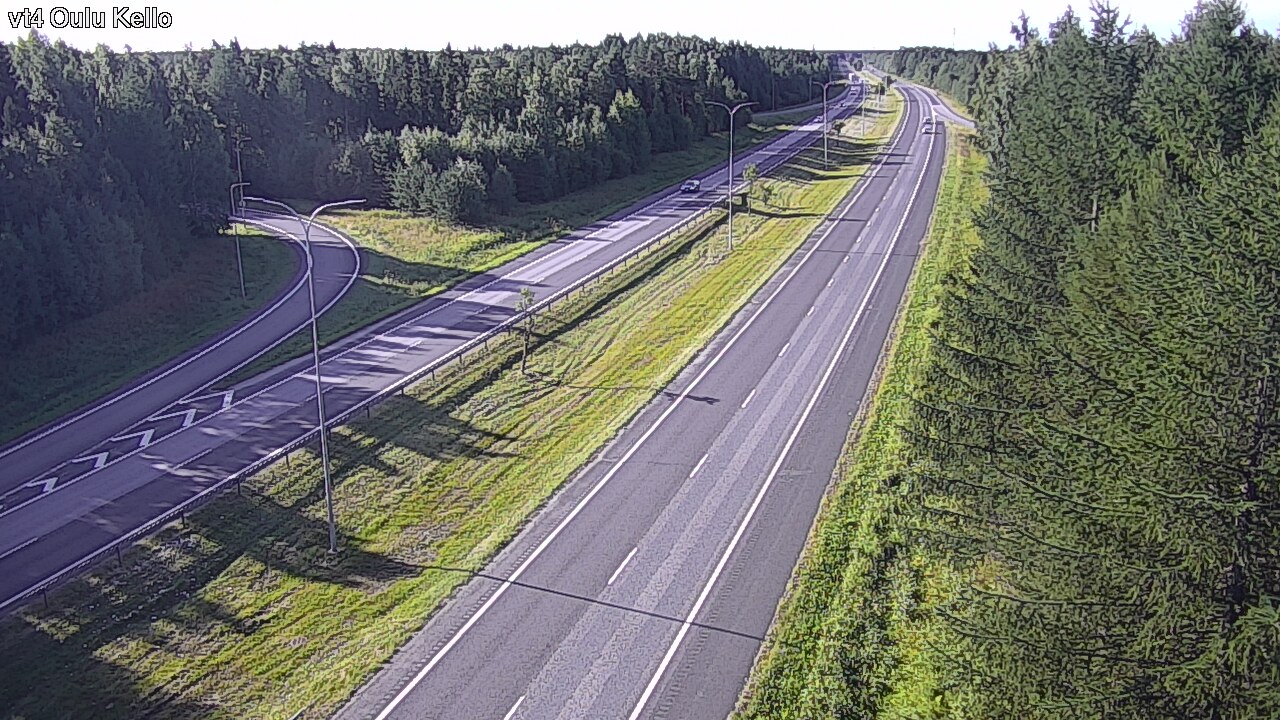 Weather Camera Image Road 4 Oulu, Kello, Oulu, Pohjois-Pohjanmaa