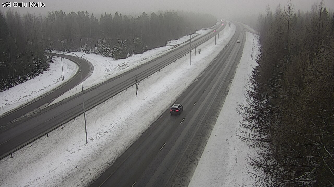 Weather Camera Image Road 4 Oulu, Kello, Oulu, Pohjois-Pohjanmaa
