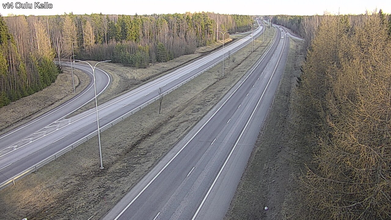 Weather Camera Image Väg 4 Uleåborg, Kello, Oulu, Pohjois-Pohjanmaa