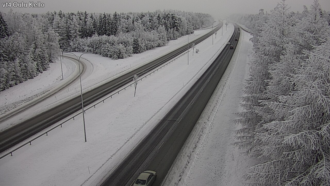 Weather Camera Image Väg 4 Uleåborg, Kello, Oulu, Pohjois-Pohjanmaa