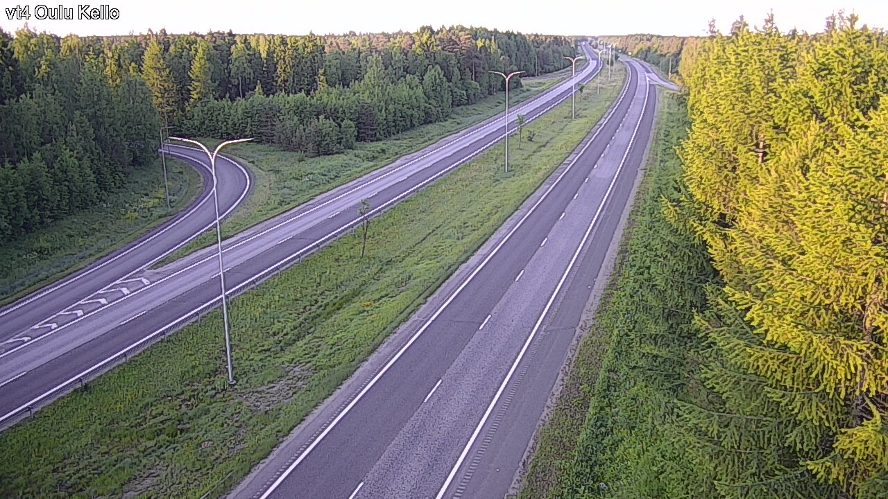 Weather Camera Image Road 4 Oulu, Kello, Oulu, Pohjois-Pohjanmaa