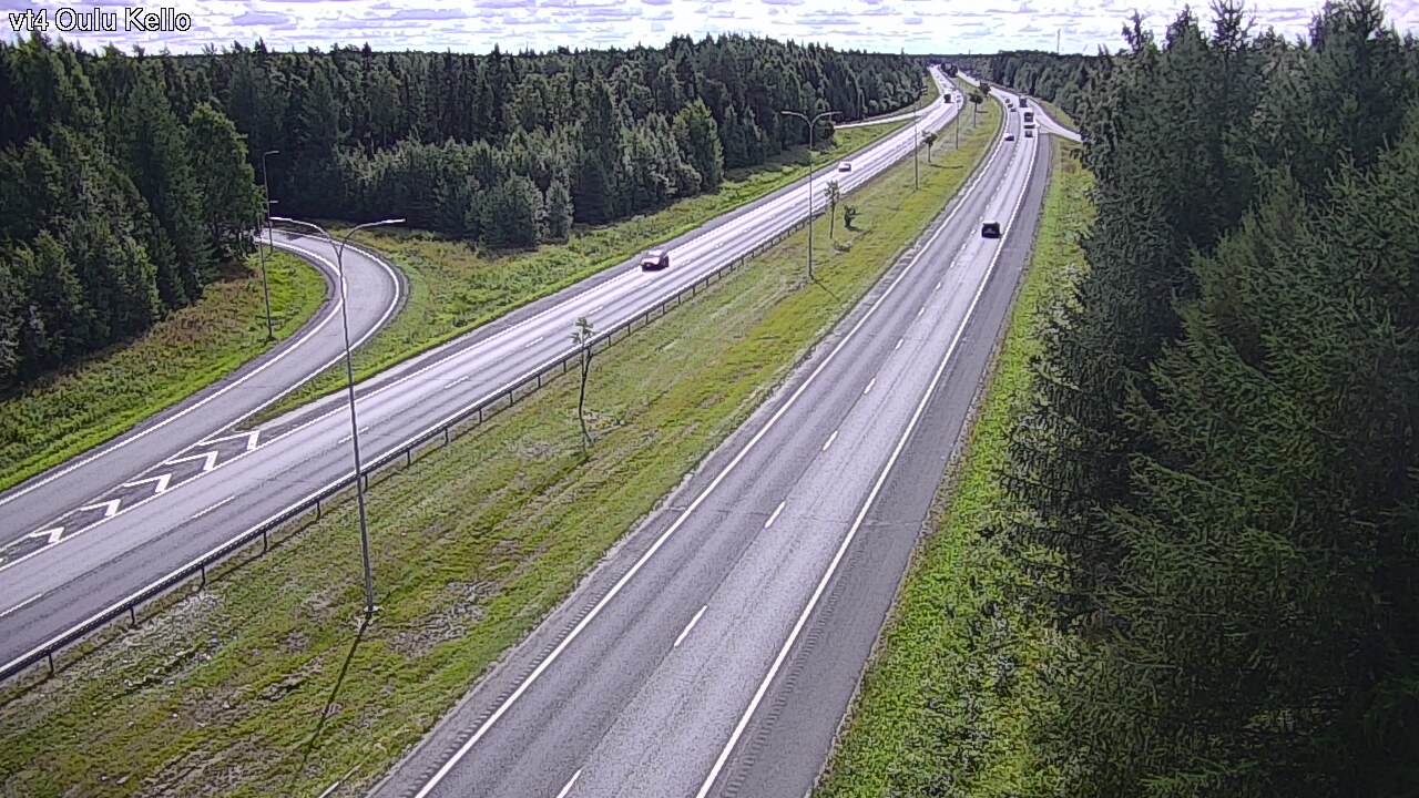 Weather Camera Image Road 4 Oulu, Kello, Oulu, Pohjois-Pohjanmaa