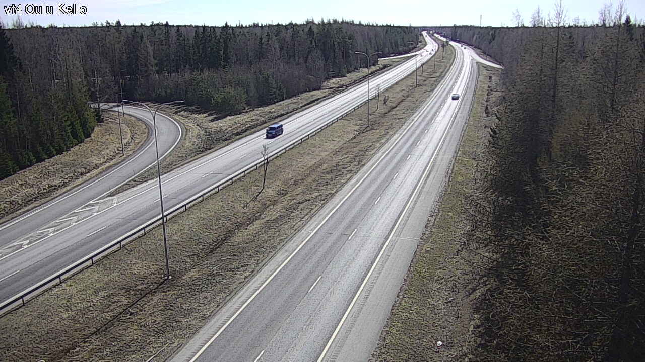 Weather Camera Image Väg 4 Uleåborg, Kello, Oulu, Pohjois-Pohjanmaa