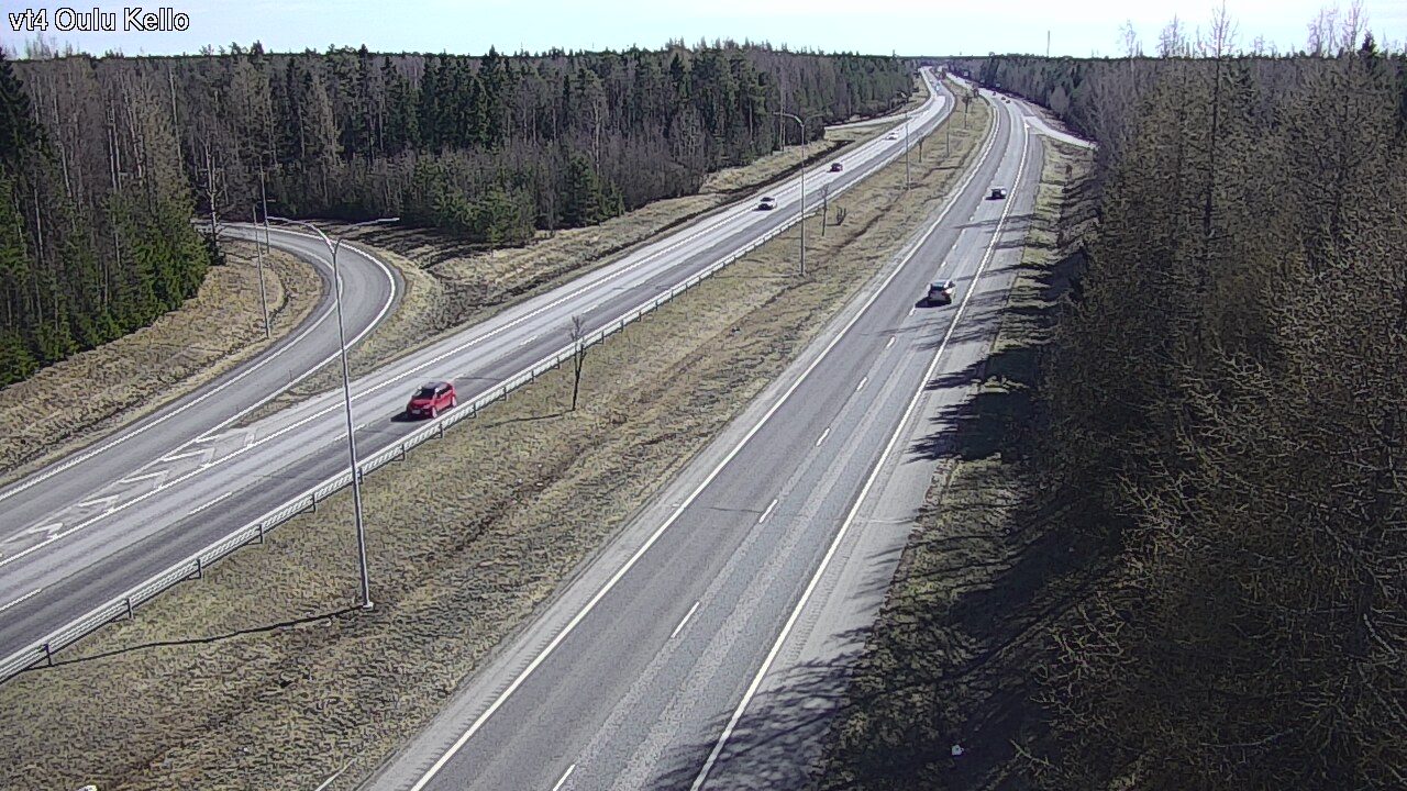 Weather Camera Image Väg 4 Uleåborg, Kello, Oulu, Pohjois-Pohjanmaa