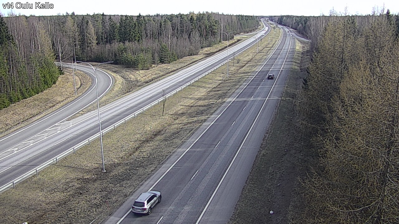 Weather Camera Image Väg 4 Uleåborg, Kello, Oulu, Pohjois-Pohjanmaa