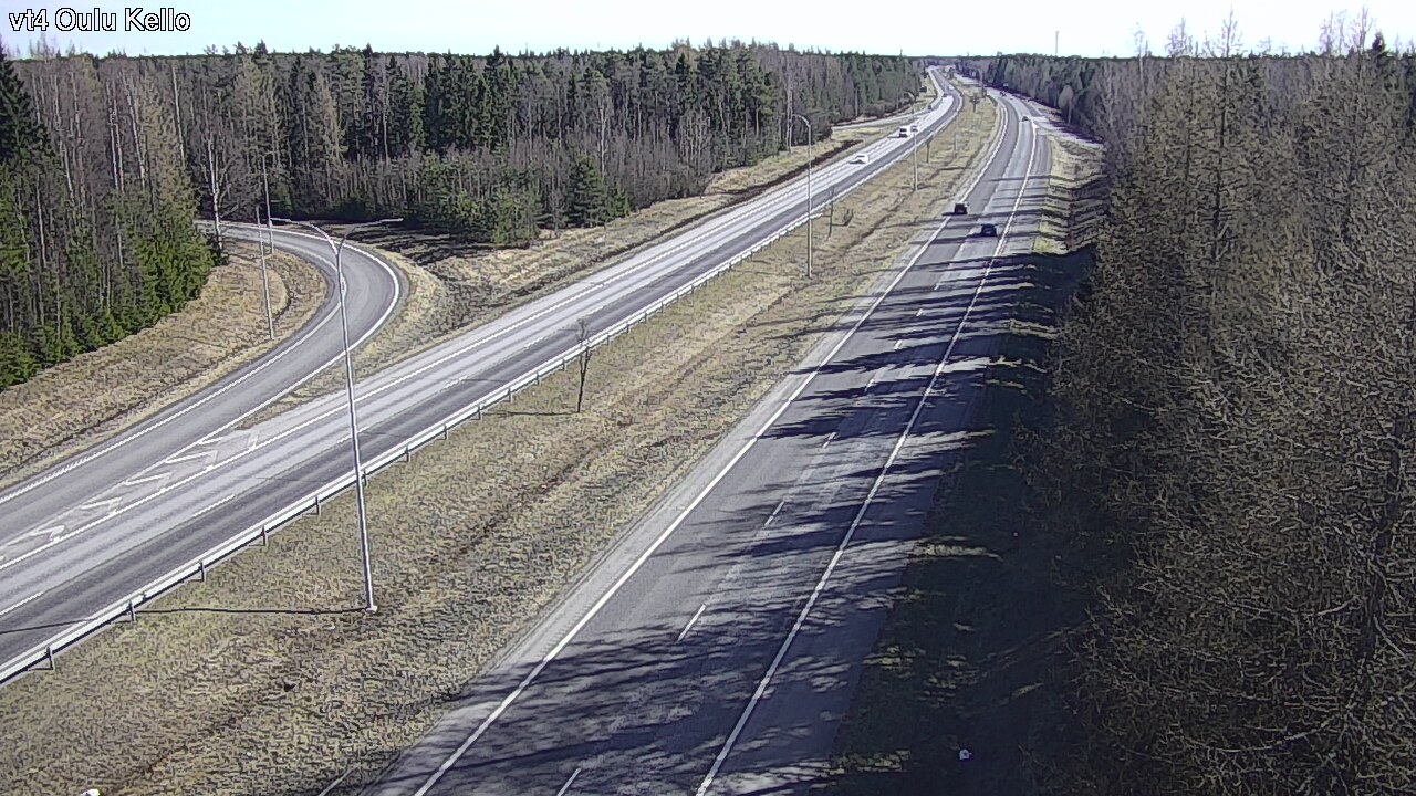 Weather Camera Image Väg 4 Uleåborg, Kello, Oulu, Pohjois-Pohjanmaa