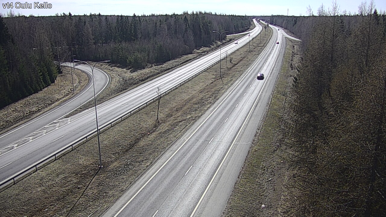 Weather Camera Image Väg 4 Uleåborg, Kello, Oulu, Pohjois-Pohjanmaa