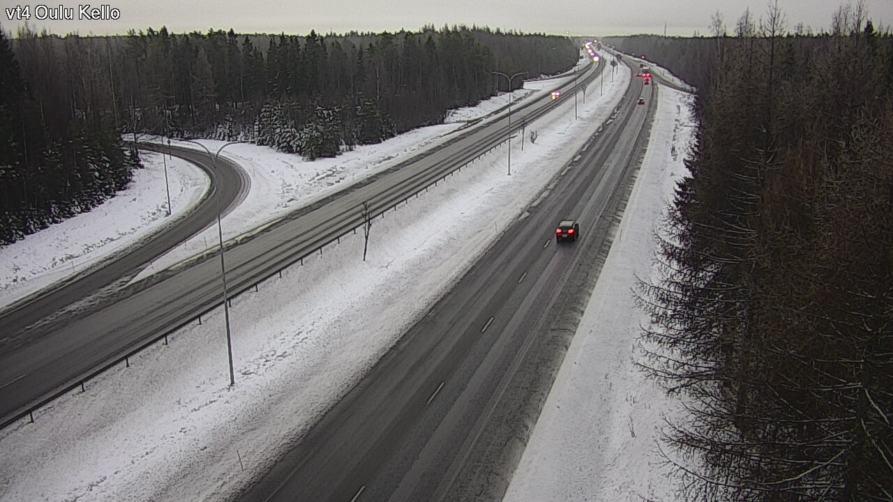 Weather Camera Image Road 4 Oulu, Kello, Oulu, Pohjois-Pohjanmaa