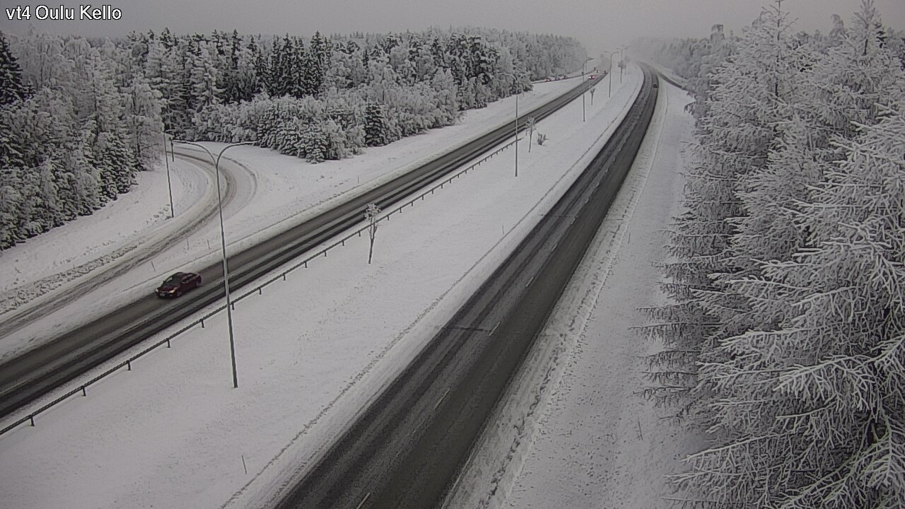 Weather Camera Image Väg 4 Uleåborg, Kello, Oulu, Pohjois-Pohjanmaa