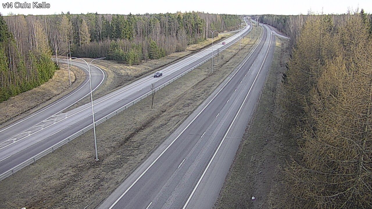 Weather Camera Image Väg 4 Uleåborg, Kello, Oulu, Pohjois-Pohjanmaa