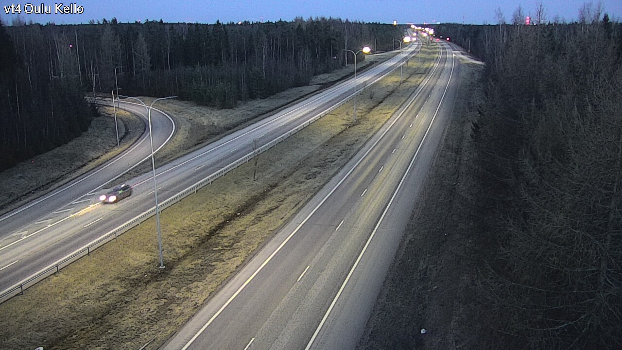 Weather Camera Image Väg 4 Uleåborg, Kello, Oulu, Pohjois-Pohjanmaa