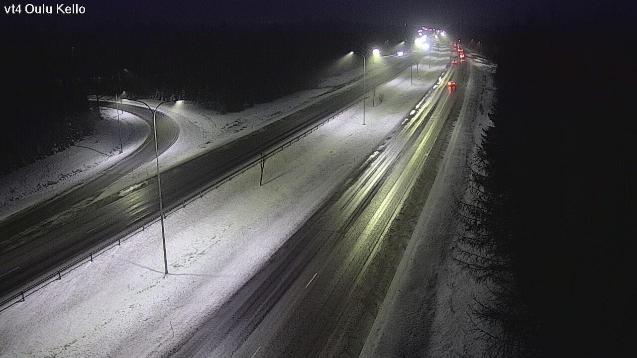 Weather Camera Image Road 4 Oulu, Kello, Oulu, Pohjois-Pohjanmaa