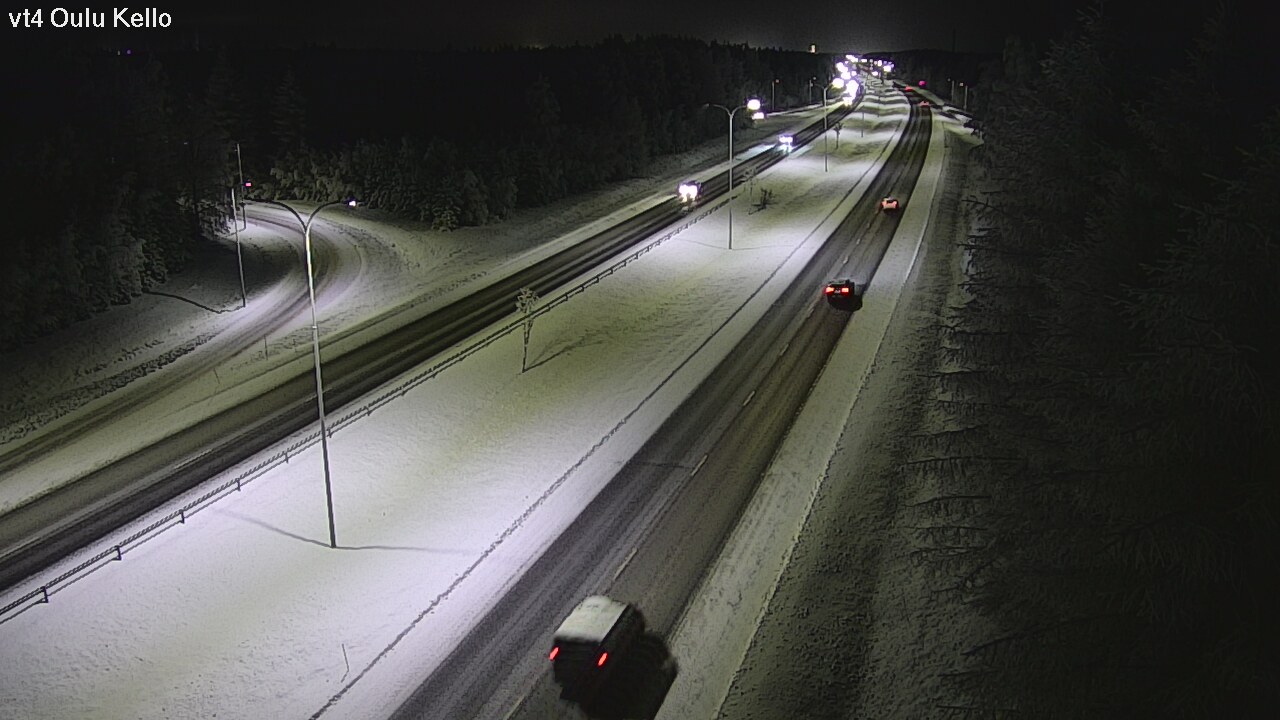 Weather Camera Image Väg 4 Uleåborg, Kello, Oulu, Pohjois-Pohjanmaa