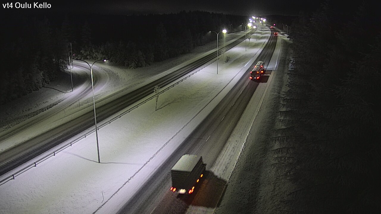 Weather Camera Image Väg 4 Uleåborg, Kello, Oulu, Pohjois-Pohjanmaa