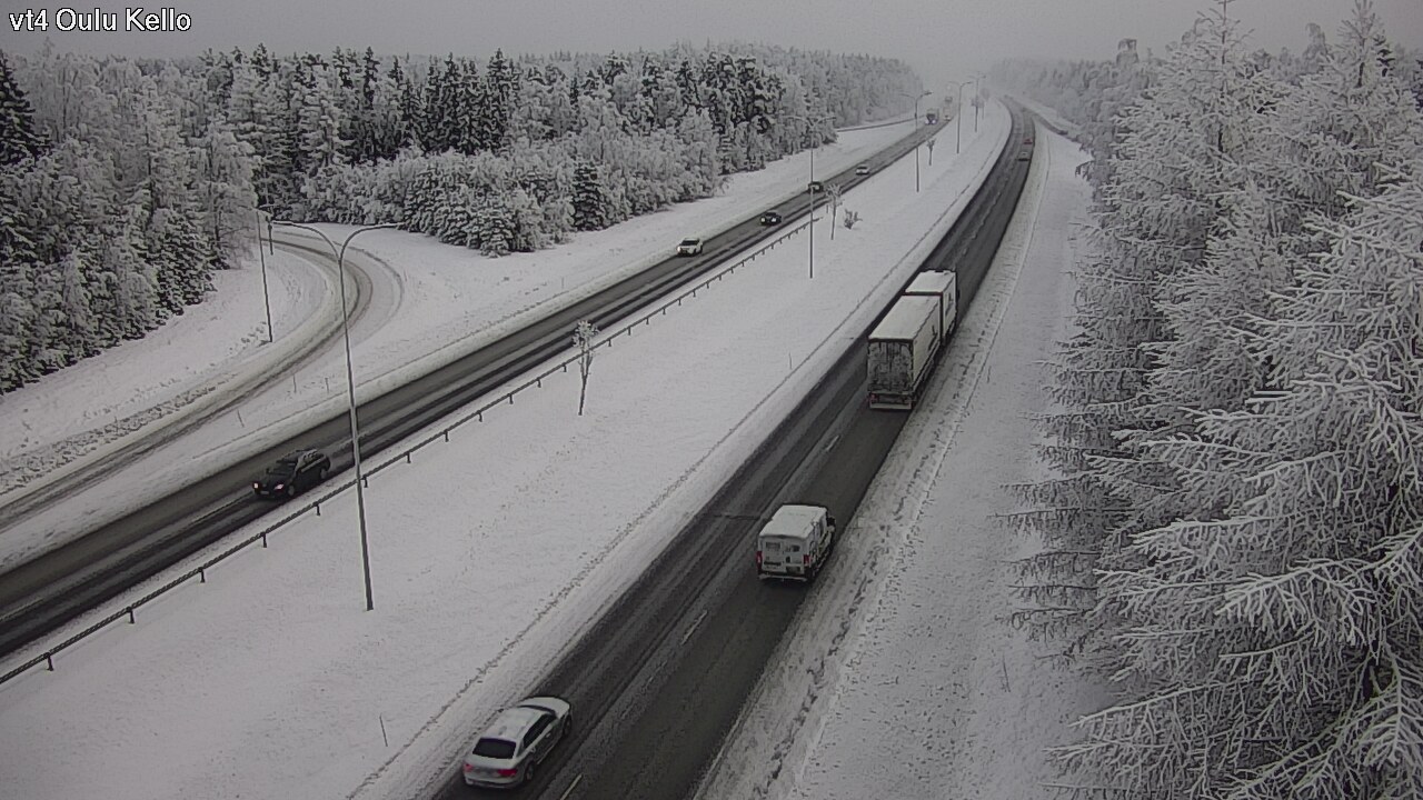 Weather Camera Image Väg 4 Uleåborg, Kello, Oulu, Pohjois-Pohjanmaa