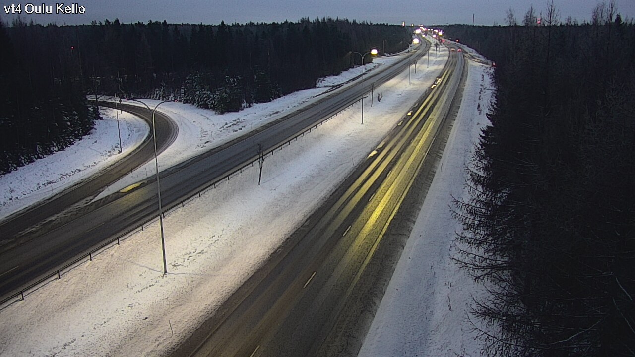 Weather Camera Image Road 4 Oulu, Kello, Oulu, Pohjois-Pohjanmaa