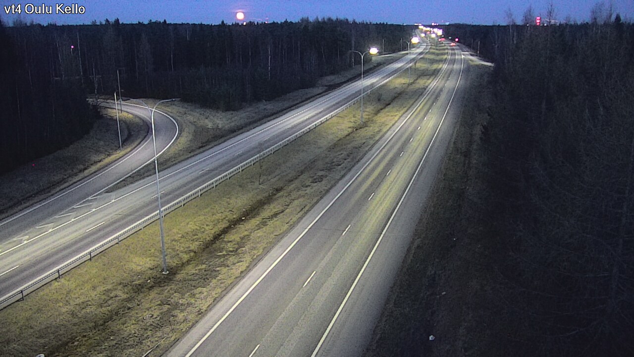 Weather Camera Image Väg 4 Uleåborg, Kello, Oulu, Pohjois-Pohjanmaa
