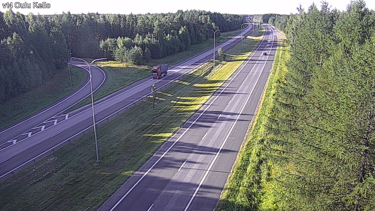 Weather Camera Image Road 4 Oulu, Kello, Oulu, Pohjois-Pohjanmaa