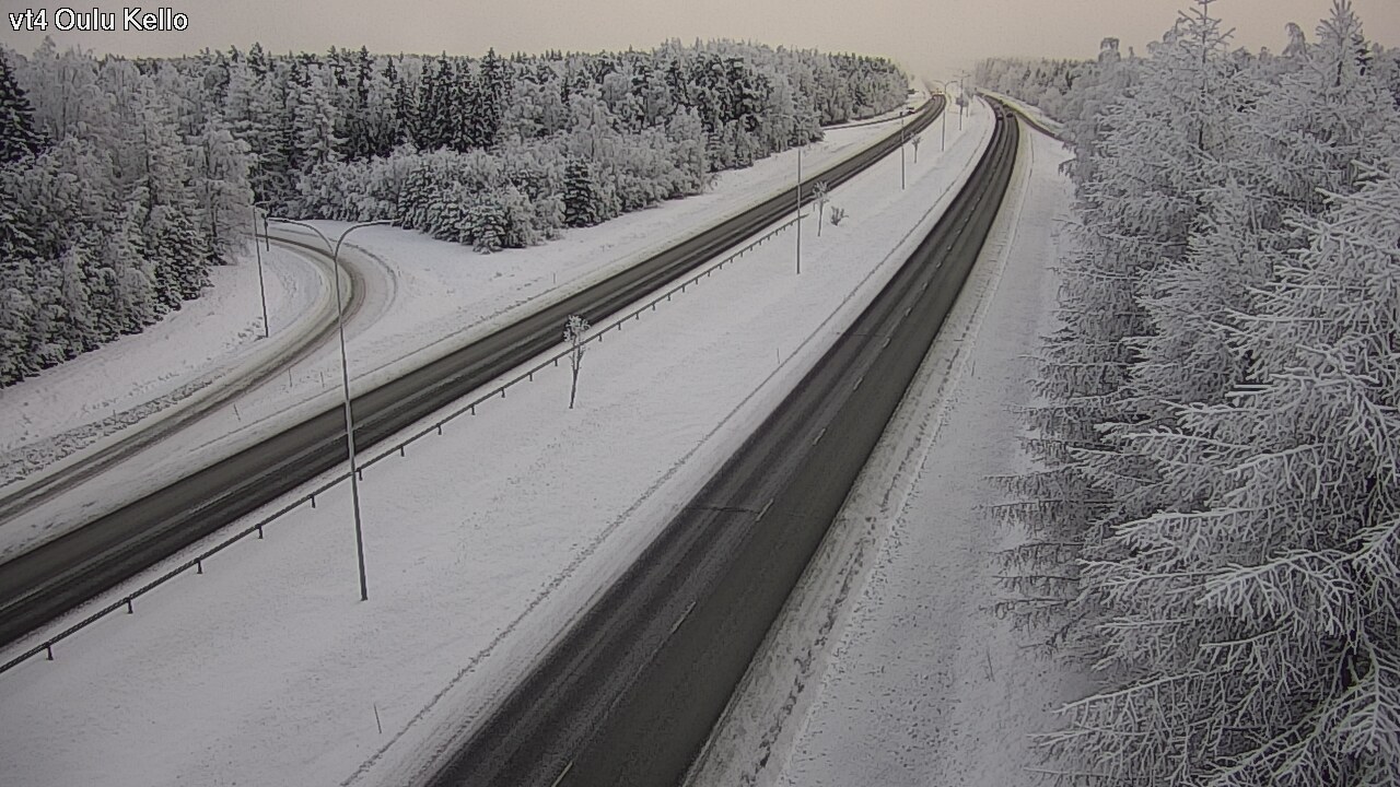 Weather Camera Image Väg 4 Uleåborg, Kello, Oulu, Pohjois-Pohjanmaa