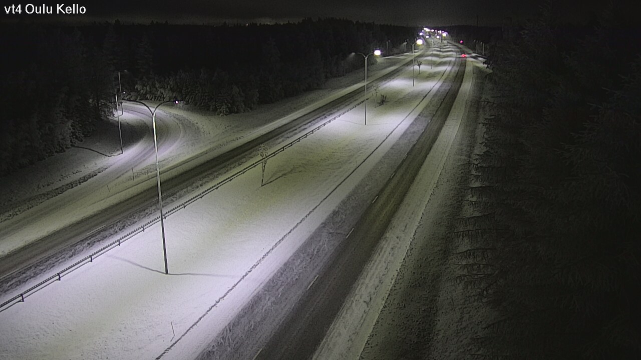 Weather Camera Image Road 4 Oulu, Kello, Oulu, Pohjois-Pohjanmaa