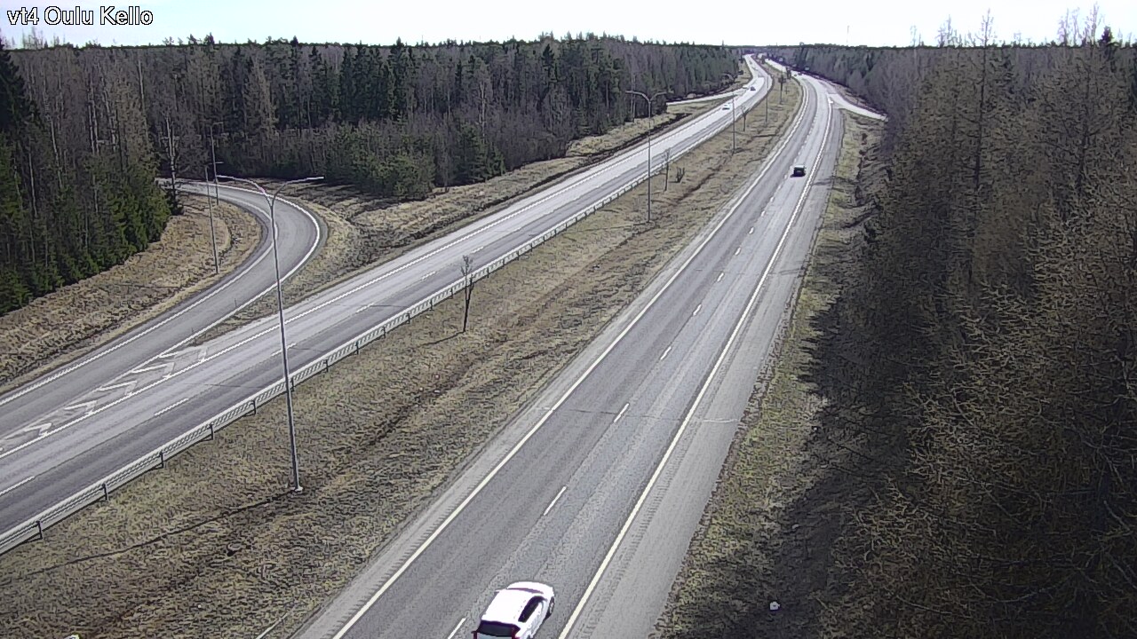 Weather Camera Image Väg 4 Uleåborg, Kello, Oulu, Pohjois-Pohjanmaa