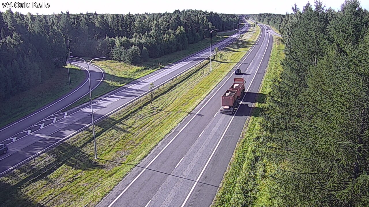 Weather Camera Image Road 4 Oulu, Kello, Oulu, Pohjois-Pohjanmaa