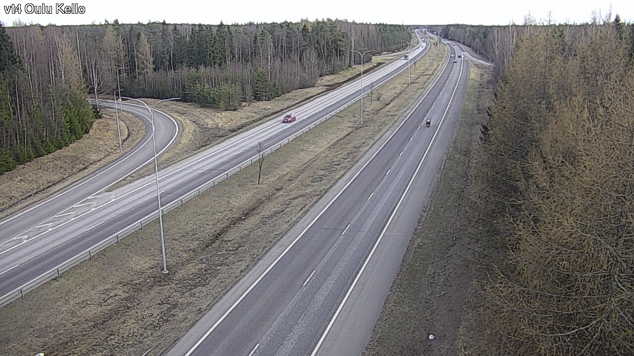Weather Camera Image Väg 4 Uleåborg, Kello, Oulu, Pohjois-Pohjanmaa