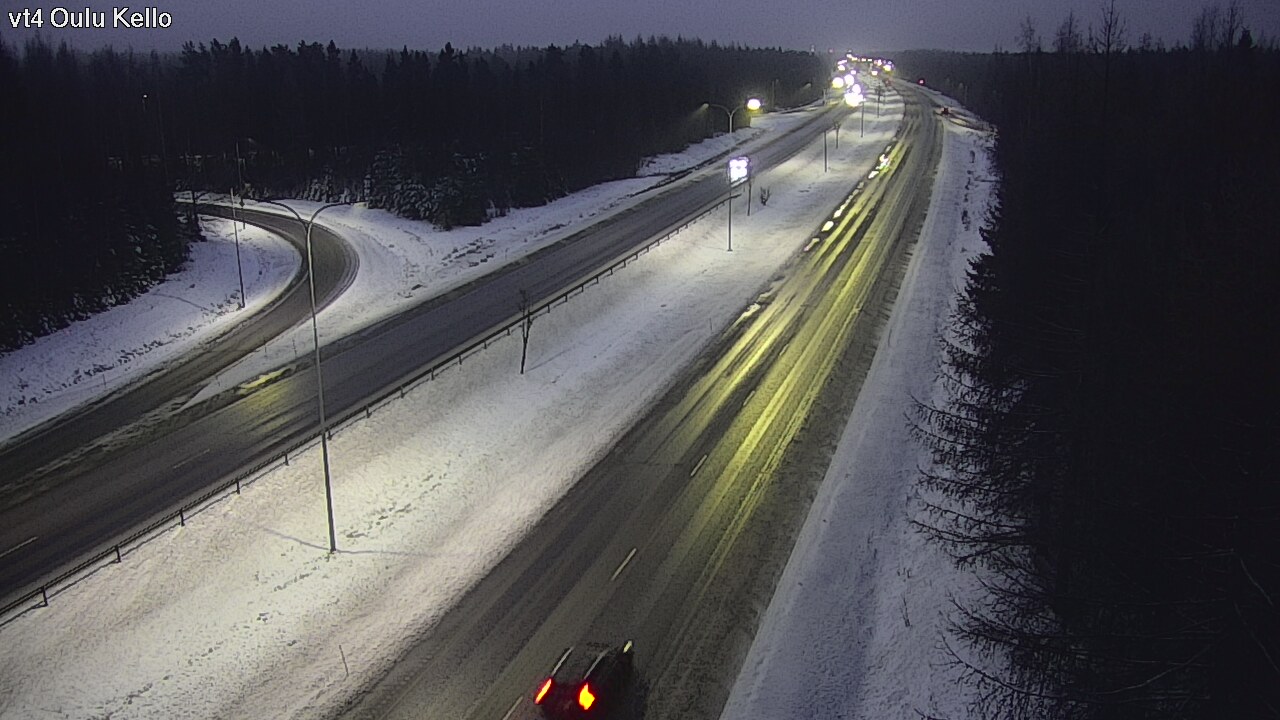 Weather Camera Image Road 4 Oulu, Kello, Oulu, Pohjois-Pohjanmaa