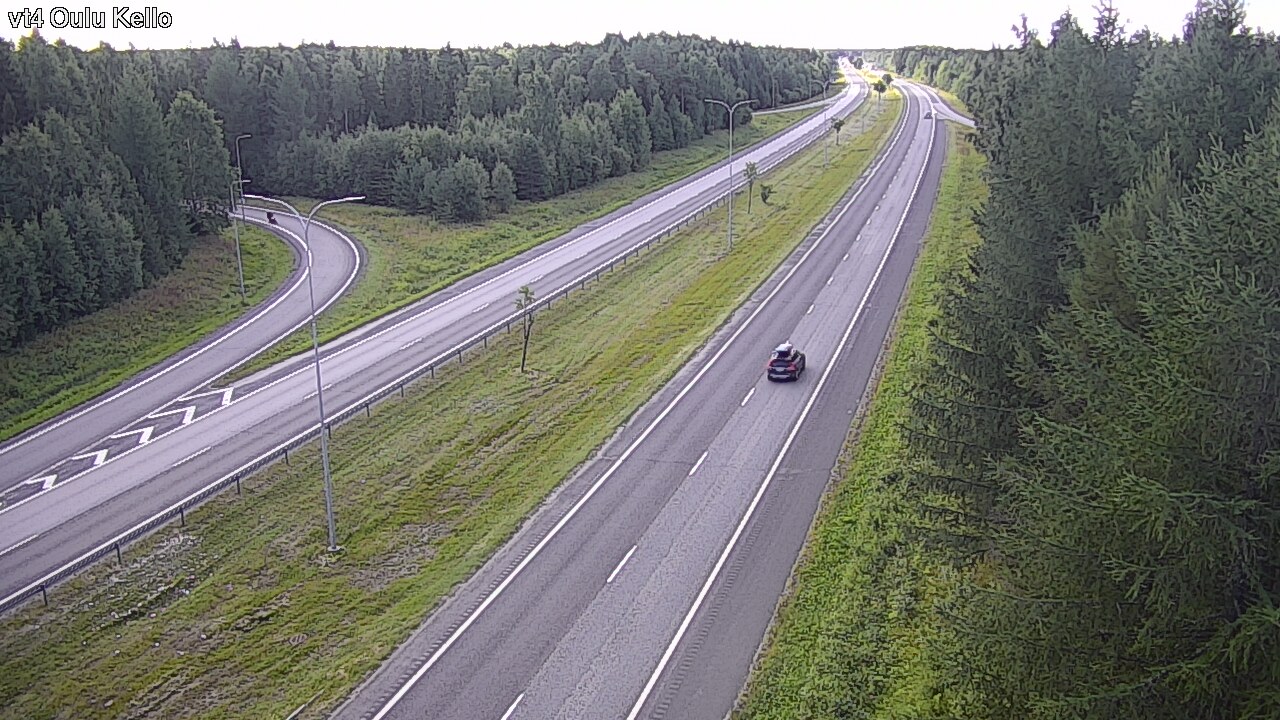 Weather Camera Image Road 4 Oulu, Kello, Oulu, Pohjois-Pohjanmaa