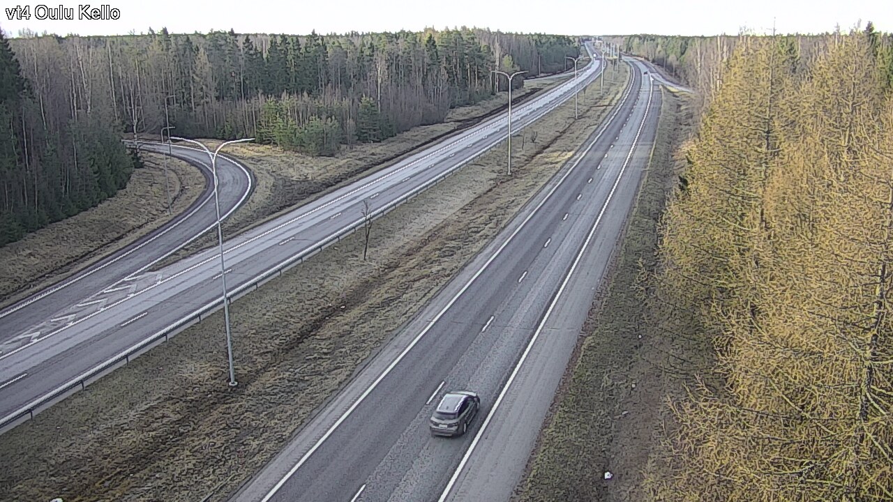 Weather Camera Image Väg 4 Uleåborg, Kello, Oulu, Pohjois-Pohjanmaa