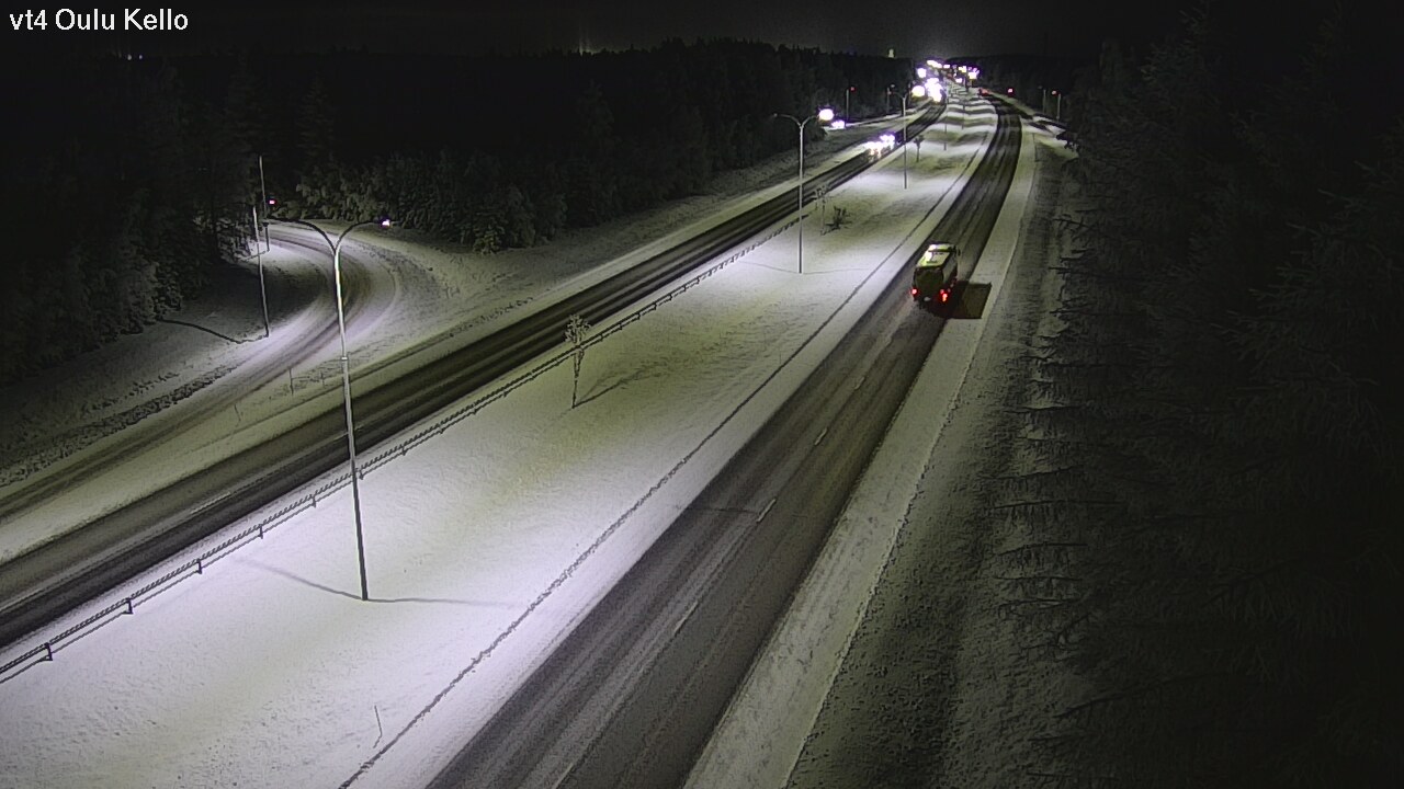 Weather Camera Image Väg 4 Uleåborg, Kello, Oulu, Pohjois-Pohjanmaa