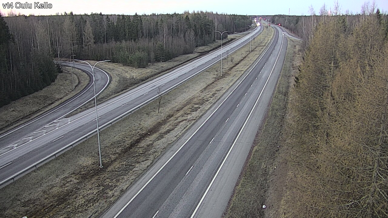Weather Camera Image Väg 4 Uleåborg, Kello, Oulu, Pohjois-Pohjanmaa