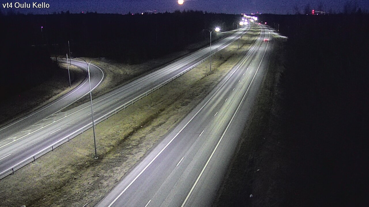 Weather Camera Image Väg 4 Uleåborg, Kello, Oulu, Pohjois-Pohjanmaa