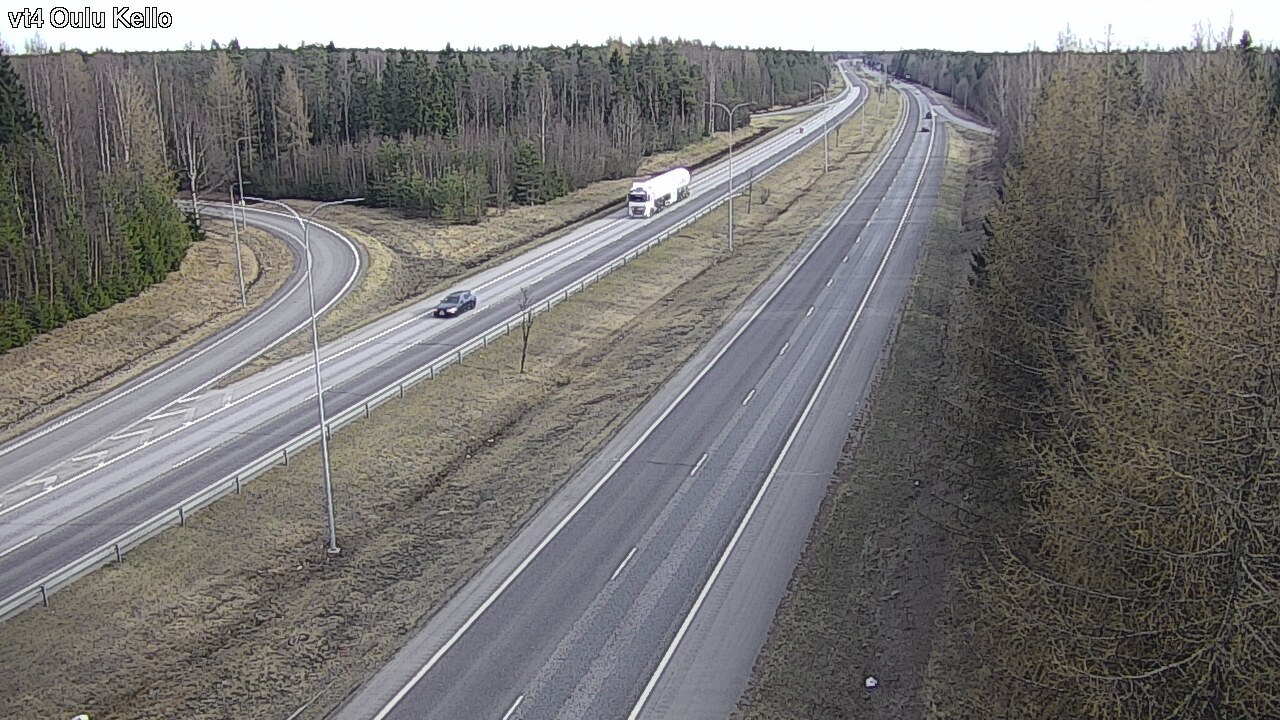 Weather Camera Image Väg 4 Uleåborg, Kello, Oulu, Pohjois-Pohjanmaa