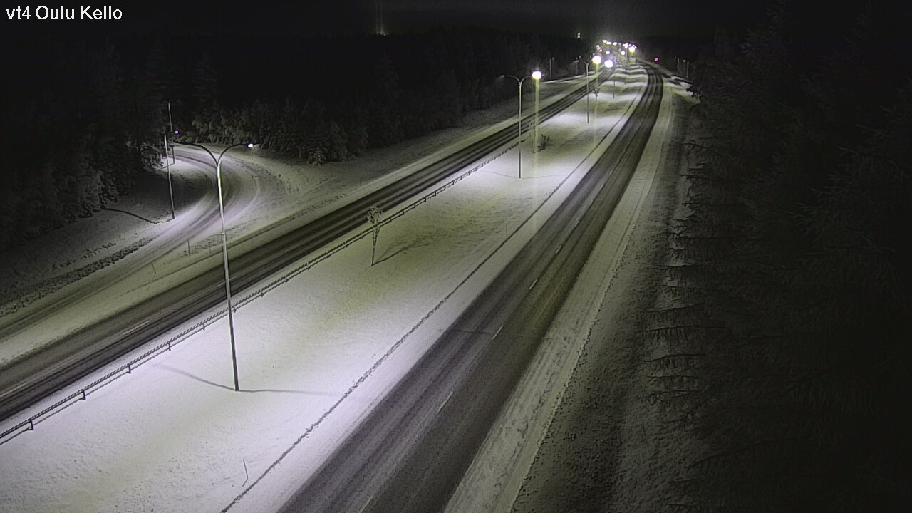 Weather Camera Image Väg 4 Uleåborg, Kello, Oulu, Pohjois-Pohjanmaa