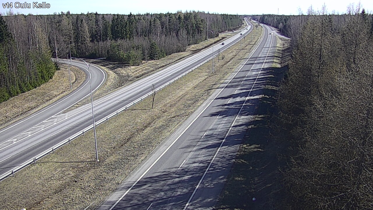 Weather Camera Image Väg 4 Uleåborg, Kello, Oulu, Pohjois-Pohjanmaa